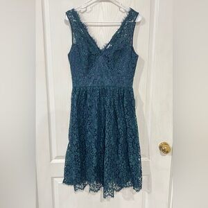 NWT Nordstrom Teal Lace Dress